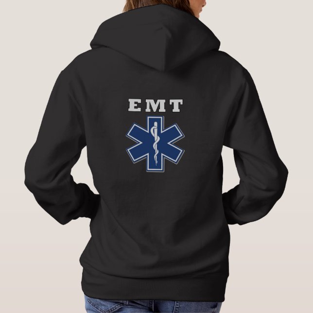 Moletom Hoodie EMT Star of Life (Verso)