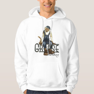 Moletom Hoodie engraçado dos mecânicos do macaco de grax