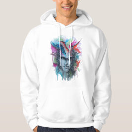 Moletom Hoodie Face De Aquarela