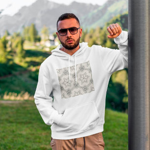 Moletom Hoodie Geométrico Sem Costura