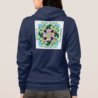 Moletom Hoodie grande da ilusão com zipper