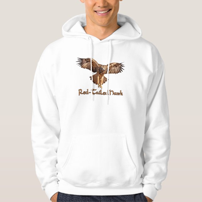 Moletom Hoodie Hawk de Cauda Vermelha (Frente)