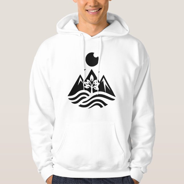 Moletom Hoodie Hilly Beach Design (Frente)