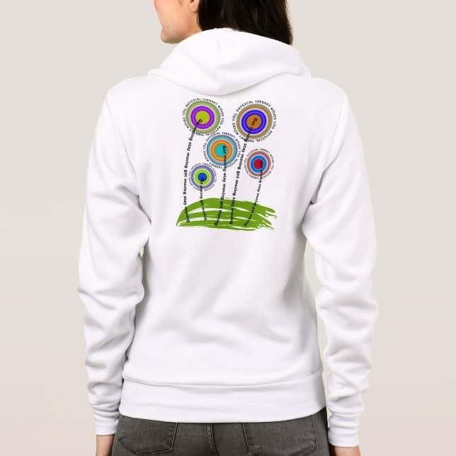 Moletom Hoodie II do fecho de correr da fisioterapia (Verso)