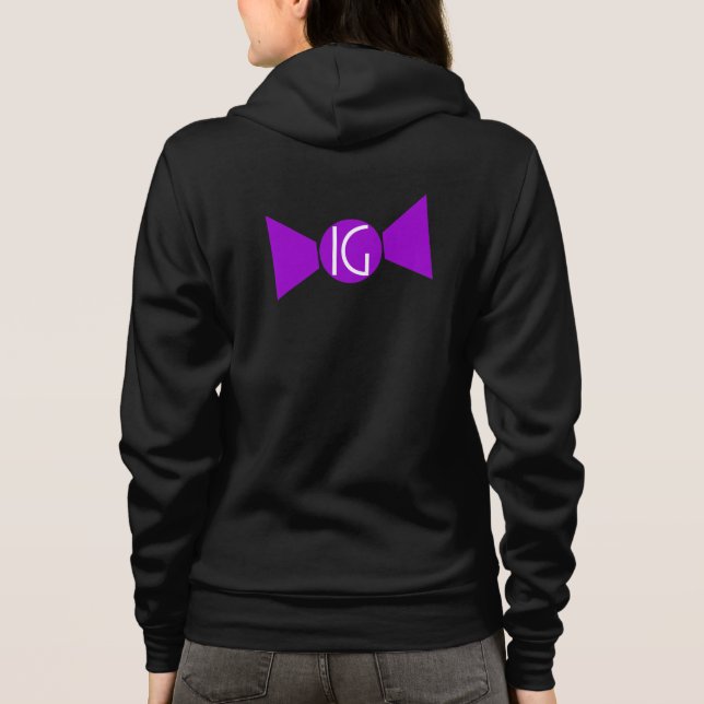 Moletom Hoodie imperfeito dos cavalheiros (mulheres) (Verso)