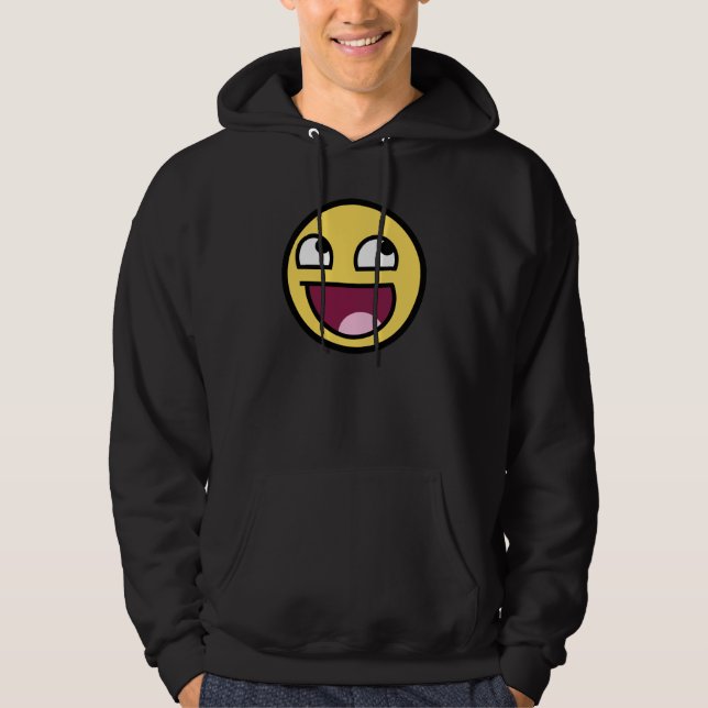 Moletom Hoodie impressionante da obscuridade da cara (Frente)
