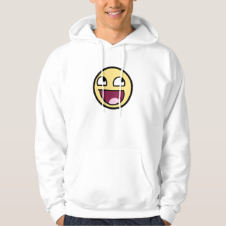 Moletom Hoodie impressionante do branco da cara
