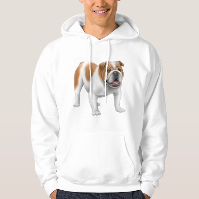 Moletom Hoodie inglês do buldogue (Frente)