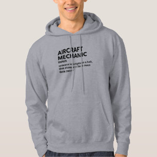 Moletom Hoodie Mecânica da Aeronave - Humor da Aviação