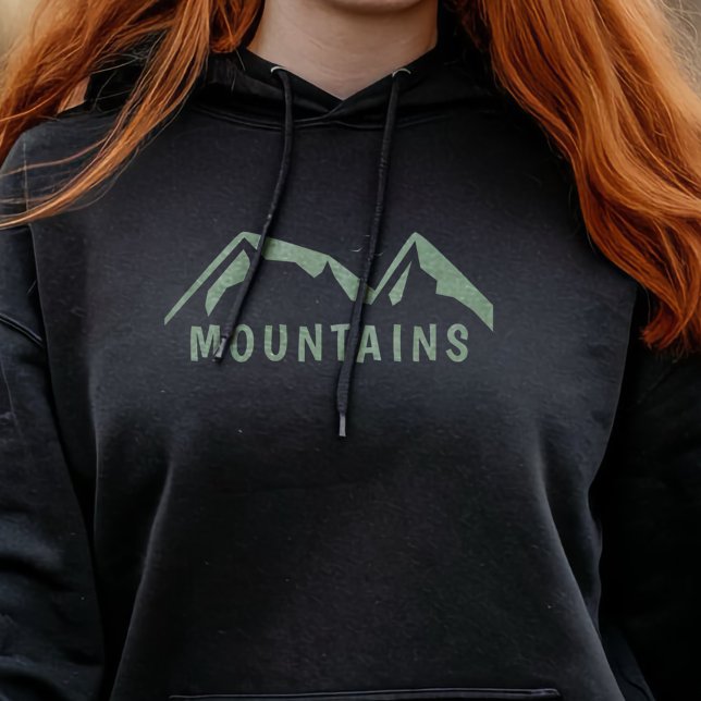 Moletom Hoodie Mulher Verde (Green Mountains Woman Hoodie)