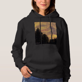Moletom Hoodie "Ouro Sunset Pines" por All Joy Art