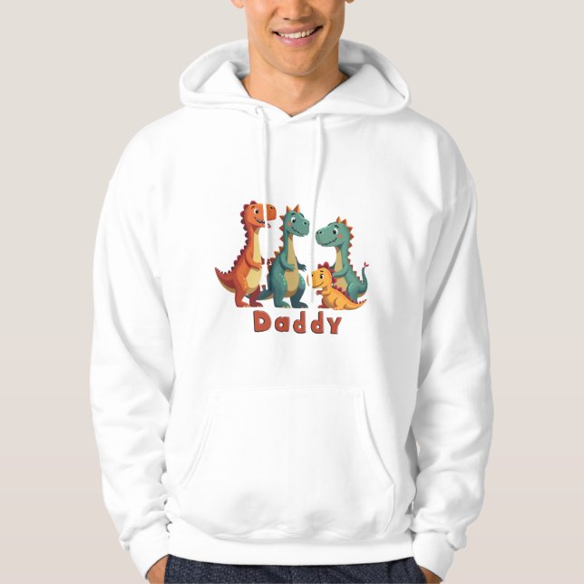Moletom Hoodie (pai) da Família Dinosaur (Frente)