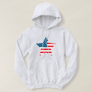 Moletom Hoodie Patriótico das Mulheres