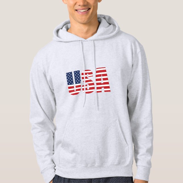Moletom Hoodie Patriótico dos Homens (Frente)