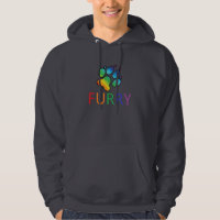 Hoodie peludo do orgulho