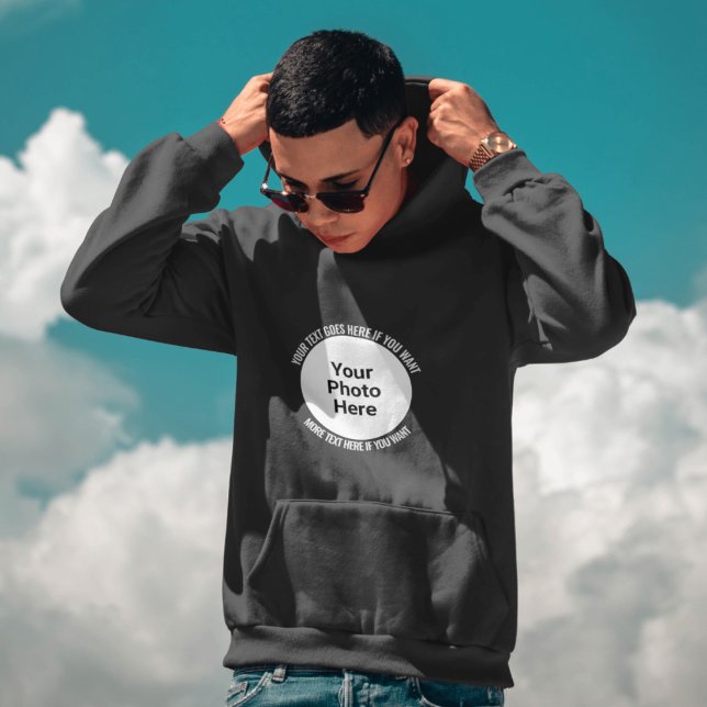 Moletom Hoodie Personalizado com Imagem e Texto (Criador carregado)