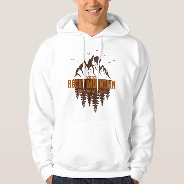 Moletom Hoodie Personalizado do Parque Nacional Rocky Moun (Frente)