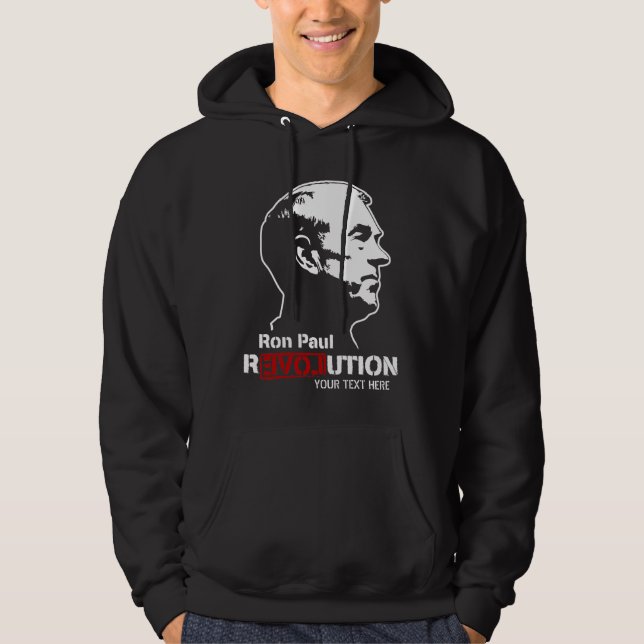 Moletom Hoodie personalizado revolução de Ron Paul (Frente)