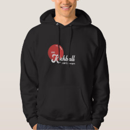 Moletom Hoodie Preto de Homens do Kickball SRQ