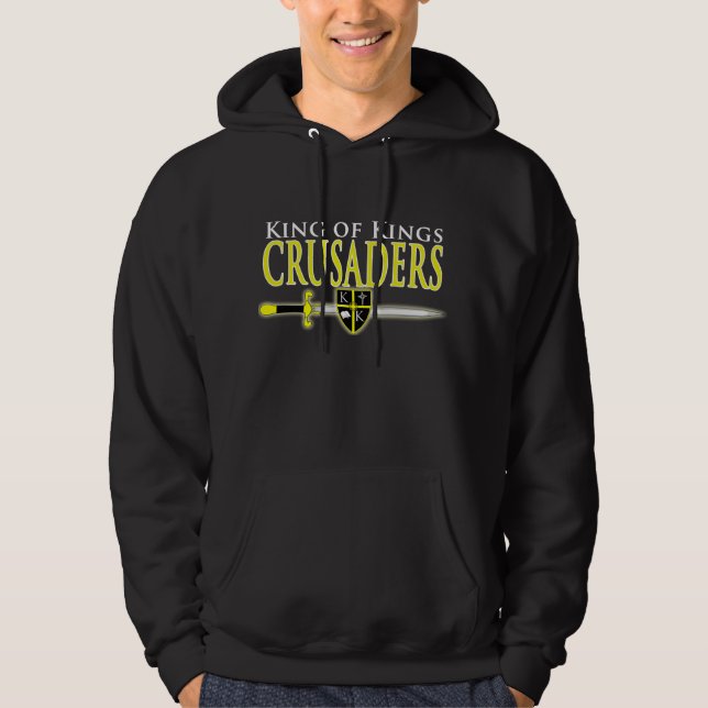 Moletom Hoodie preto dos cruzados (Frente)