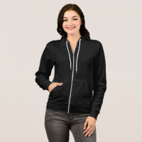 Hoodie Preto / Personalizar Mulheres Elegantes