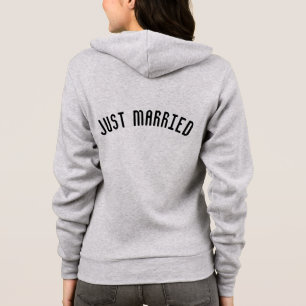 Moletom Hoodie Recem casados feminino