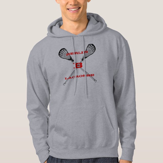 Moletom Hoodie RELAXADO das varas 2 do Lacrosse (Frente)