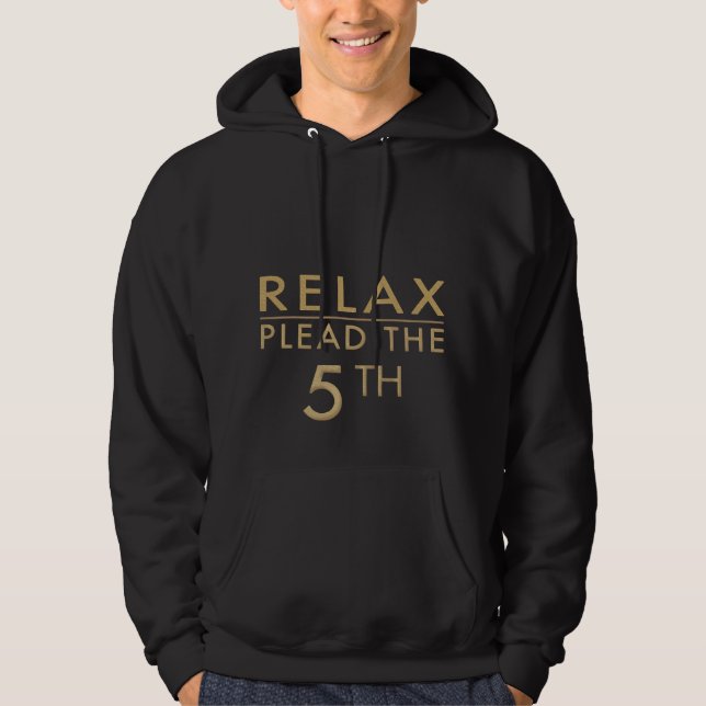 MOLETOM HOODIE, RELAXE, POR FAVOR O 5, PRETO/MARAVIDO (Frente)