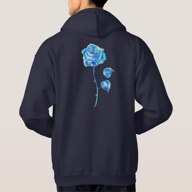 Moletom Hoodie Rosa Azul de Queima (Verso)