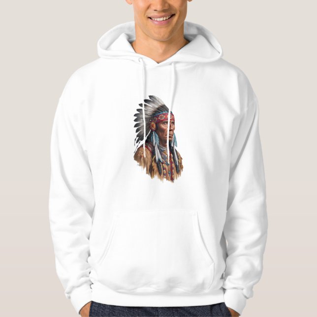 Moletom Hoodie, Sweatshirt - Americanos nativos (Frente)