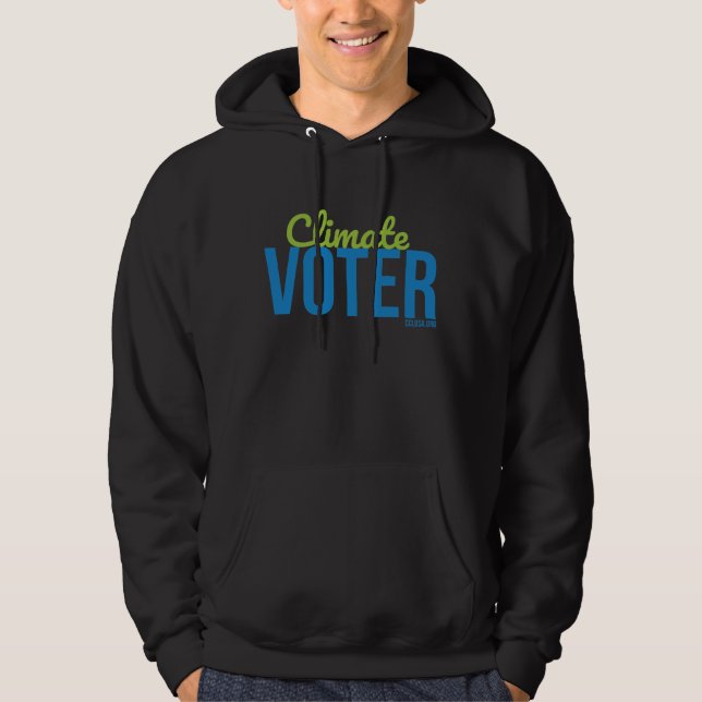 Moletom Hoodie Sweatshirt - Climate Voter - Black (Frente)
