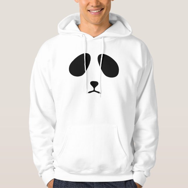 Moletom Hoodie triste da cara da panda (Frente)