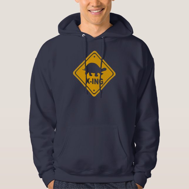 Moletom Hoodie unisex do cruzamento da tartaruga (Frente)