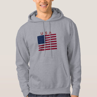 MOLETOM HOODIE USA FLAG RED WHITE BL