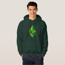 Hoodie verde do logotipo | de Ethereum ETH