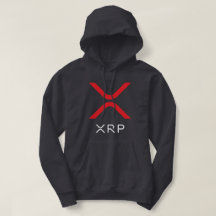 Hoodie vermelho & branco da ondinha de XRP do