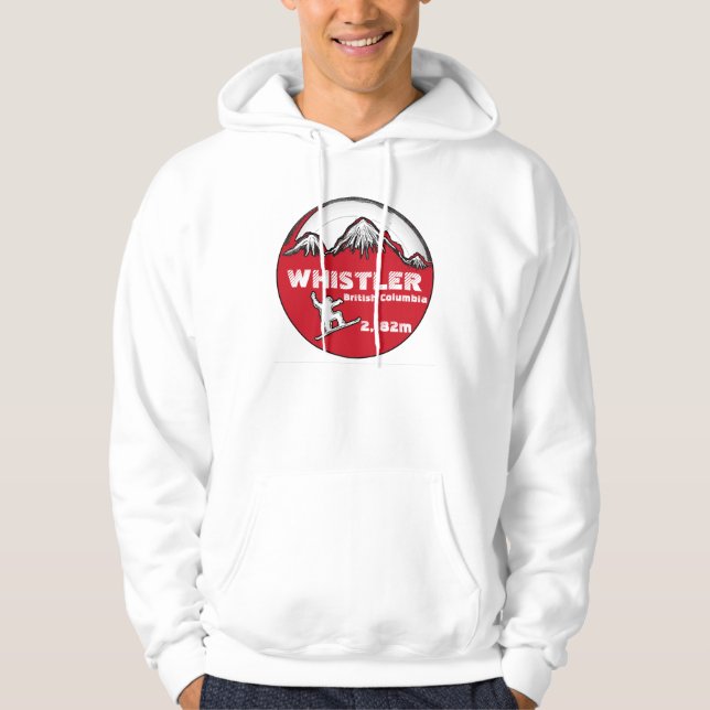 Moletom Hoodie vermelho das caras do conselho do Columbia (Frente)