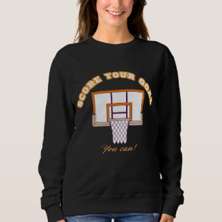 Moletom Hoodie with a motivational basketball slogan 