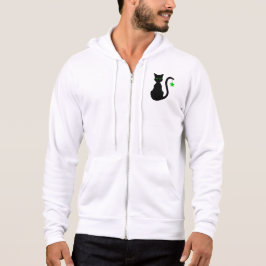 Moletom Hoodie Zip de Gato Negro