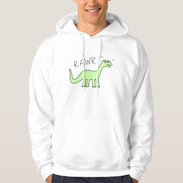 Moletom Hoodies adultos de Bronto Rawr (Frente)