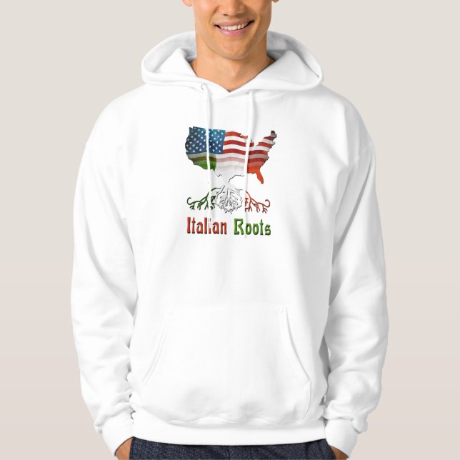 Moletom Hoodies americanos italianos da ascendência (Frente)