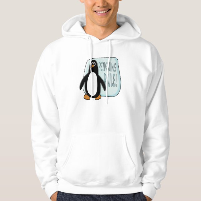 Moletom Hoodies da regra dos pinguins (Frente)