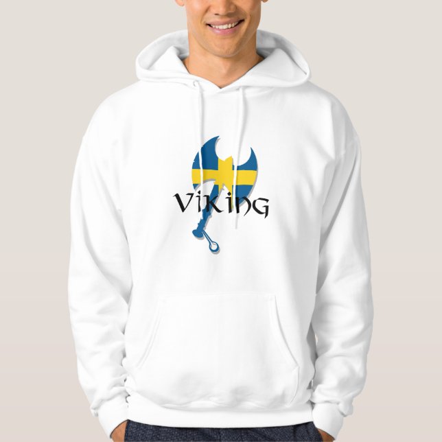 Moletom Hoodies do machado da suecia de Viking do sueco (Frente)
