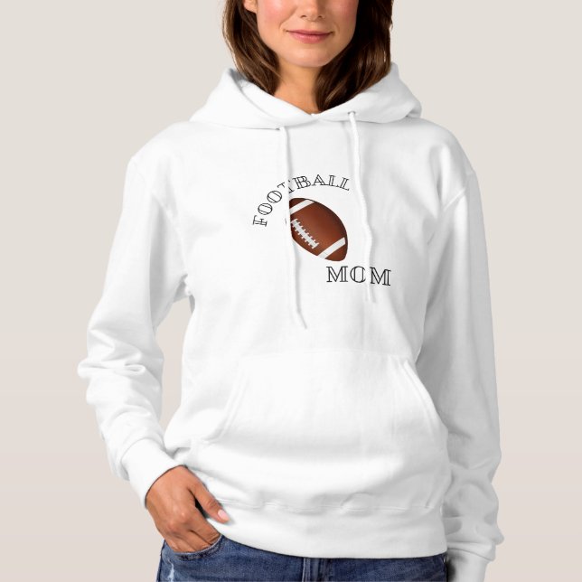 Moletom Hoodies Personalizado Da Mãe De Futebol (Frente)