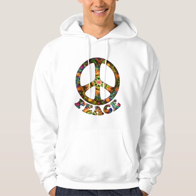 Moletom Hoodies pintados da paz (Frente)