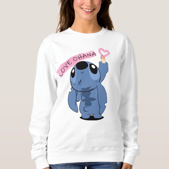 Moletom Hoodies Women Ohana Stitch (Frente)