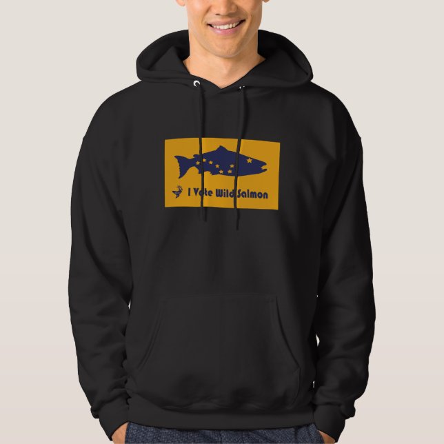 Moletom Hoody Salmon selvagem (Frente)