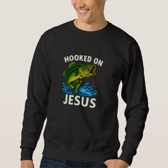 Moletom Hooked on Jesus - Christian (Frente)