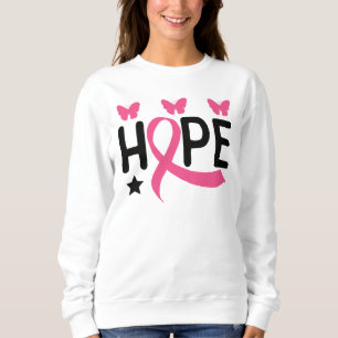 Moletom Hope Pink Ribbon Fighting Survivor Breast Cancer H