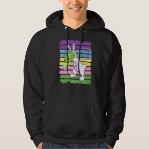 Moletom Hopping Dinossaur Bunny Hunting Eggs Happy Eastraw